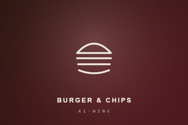 Burger and chips