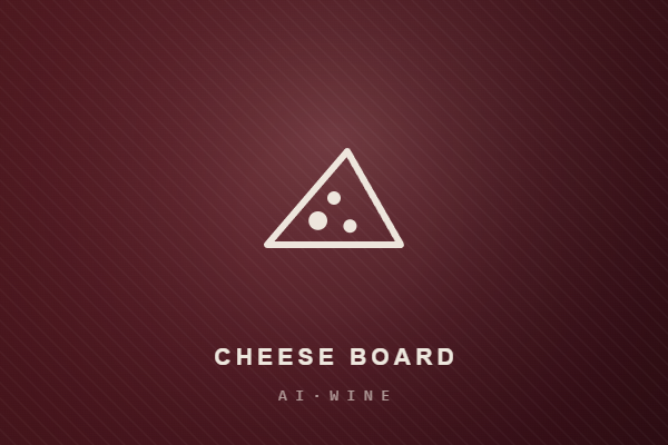 Cheese board with wine